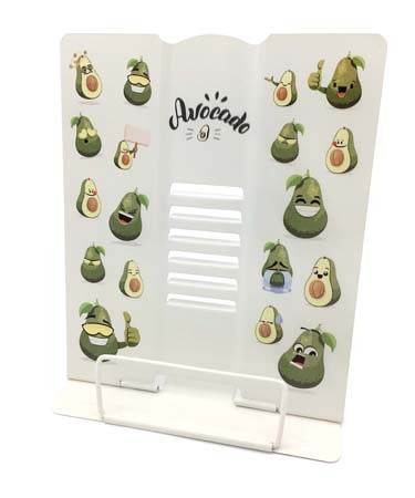 Подставка для книг "Авокадо" металлическая 26x21см, белая, CE-279 (1/1/48)