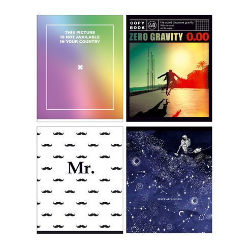 Тетрадь общая А5 скоба 48л. одна линия "For teens" (ассорти) BG (4/56) Тетрадь общая А5 скоба 48л. одна линия "For teens" (ассорти) BG (4/56)