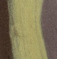 Шерсть для валяния 50г 100% полутонкая шерсть, липа/шоколад/кофейный, Gamma/MY-050 №6084