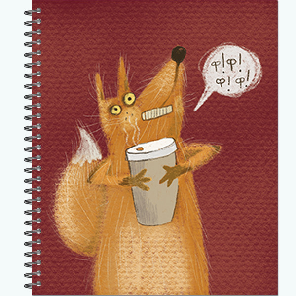 Тетрадь общ. 96л. гребень "Звери на эмоциях" (20) Тетрадь общ. 96л. гребень "Звери на эмоциях" (20)