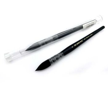 Кисть Белка Микс №6 AS-6 круглая, профессиональная, для акварели, черная ручка, в пластиковой колбе (1/10/100)