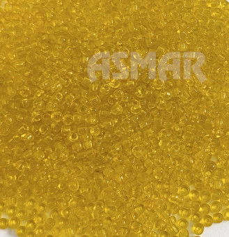 Бисер "ASMAR" размер №8, вес: 450 г, цвет - жёлтый прозрачный