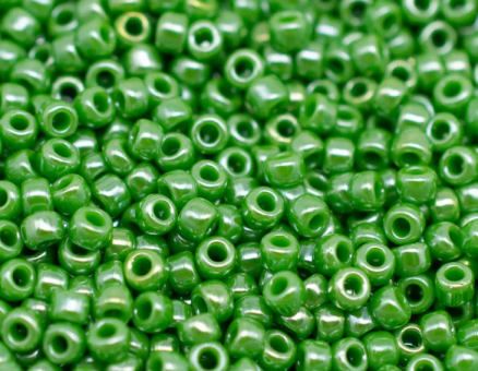 Бисер "ASMAR" размер №8, вес: 450 г, салатовый хамелеон