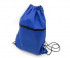 Мешок для обуви BW-272 Карман на молнии синий полиэстер 35*45см, чёрные завязки и молния (2/10/985)