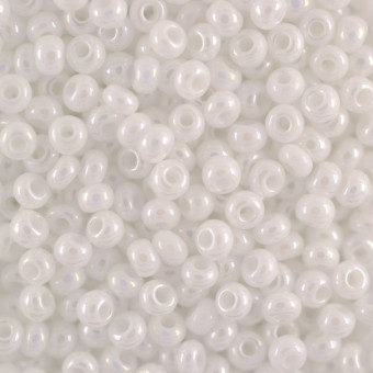 Бисер "ASMAR" размер №12, вес: 450 г, белый хамелеон