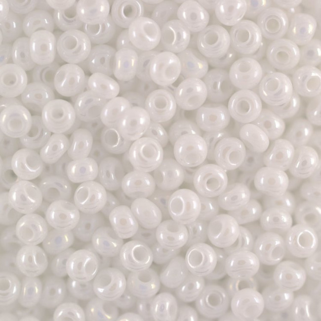 Бисер "ASMAR" размер №12, вес: 450 г, белый хамелеон