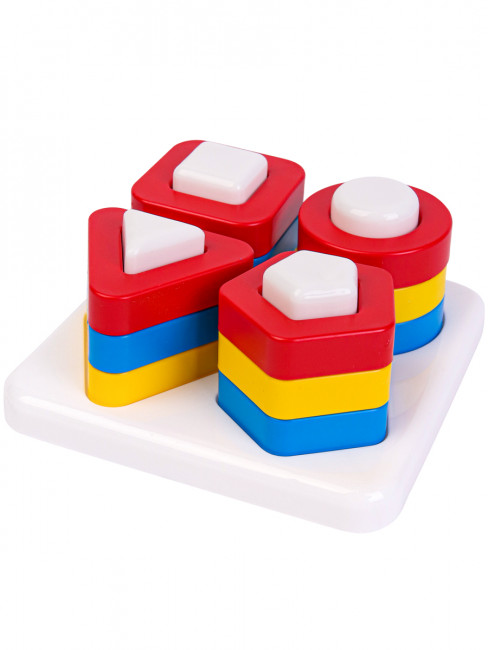 Сортер-пирамидка "Формы и цвета", Рыжий Кот/И-6762 Сортер-пирамидка "Формы и цвета", Рыжий Кот/И-6762