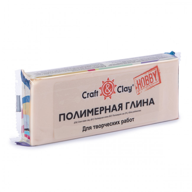 Полимерная глина 250г, 1004 телесный светлый, Craft&Clay/CCH 250г 1004 (10)