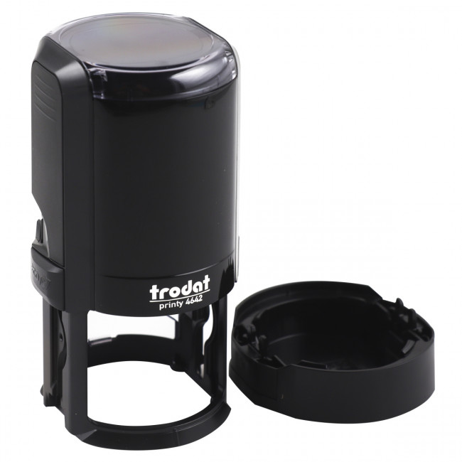 Оснастка для печатей d-42 мм, цвет оттиска синий, цвет корпуса черный, 167068, TRODAT 4642