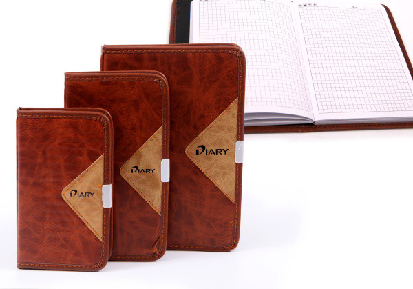 Записная книжка 20*14см 116л, коричневый, Asmar