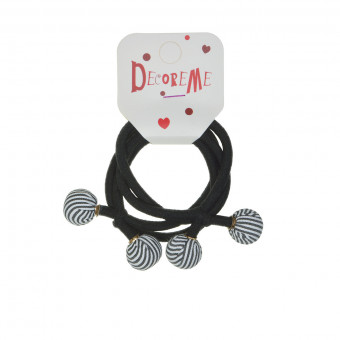 Набор резинок для волос "Шарики в полоску", 2 шт, BV/2-712/77 (12)