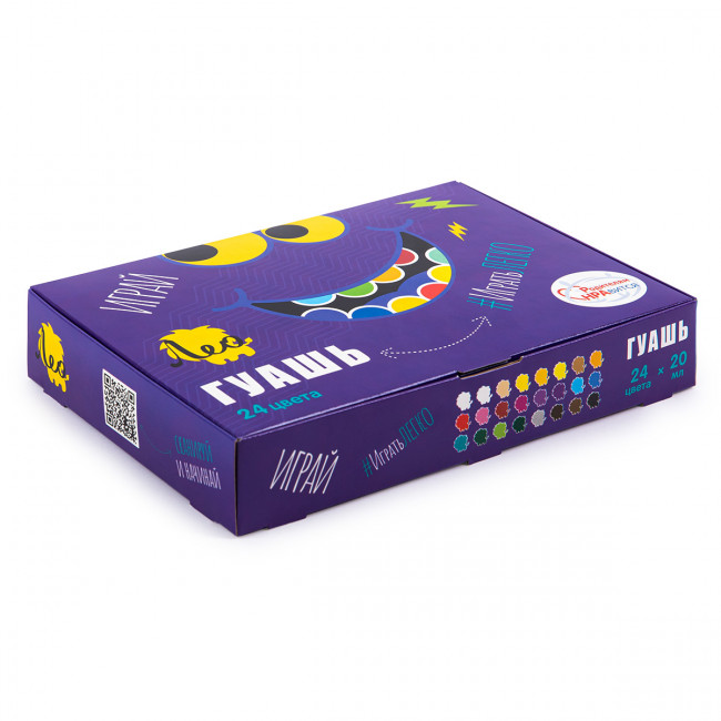 Гуашь 24цв 20мл, "Играй" Лео/LPG-0124 (10) Гуашь 24цв 20мл, "Играй" Лео/LPG-0124 (10)