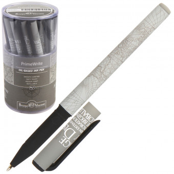 Ручка шариковая 0,7мм синяя "PrimeWrite. Эпоха открытий. Карта мира", BV/20-0293/04 (24)