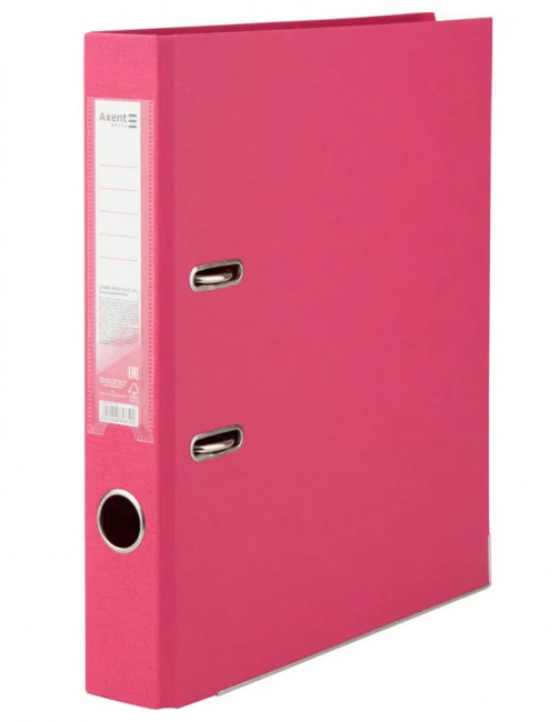 Папка-регистратор двустор. PP 5 cм, разобр, роз, AXENT
