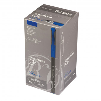 Ручка шариковая 0,7мм синяя "UrbanWrite.Ice", на масляной основе, BV/20-0318/21 (50)