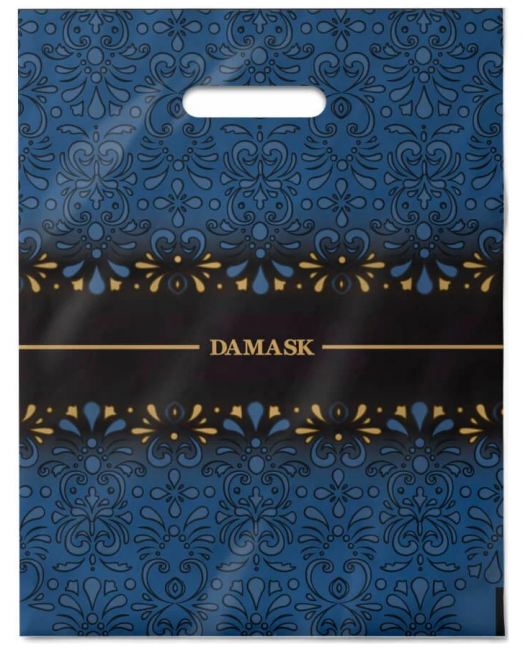 Пакет 30х37 ПВД "Дамаск" с вырубной ручкой (50/500)