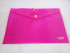 Папка-конверт на кнопке А4 250 мкм (ПЛОТНАЯ), непрозрачная, фуксия ASMAR (12/240)