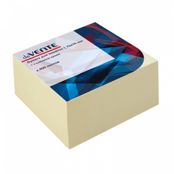 Клейкая бумага для заметок 76x76 мм 400 л, офсет 75 г/м², желтая, deVENTE/2010339 (12) Клейкая бумага для заметок 76x76 мм 400 л, офсет 75 г/м², желтая, deVENTE/2010339 (12)