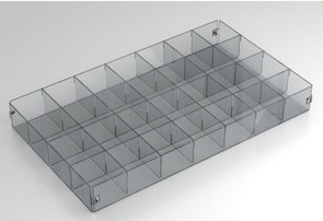 Лоток под ластики (40 секц.)