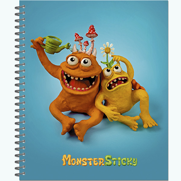 Тетрадь общ. 96л. гребень, "MonsterSticky" (20) Тетрадь общ. 96л. гребень, "MonsterSticky" (20)