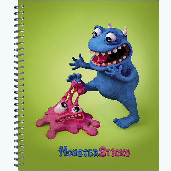 Тетрадь общ. 96л. гребень, "MonsterSticky" (20) Тетрадь общ. 96л. гребень, "MonsterSticky" (20)