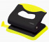 Дырокол "MonoChrome" 20 л., пластиковый с линейкой, черный с неоновым желтым, deVENTE Дырокол "MonoChrome" 20 л., пластиковый с линейкой, черный с неоновым желтым, deVENTE