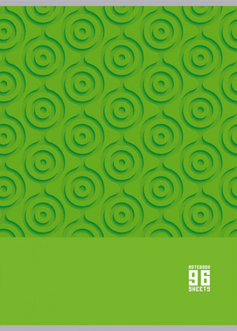 Тетрадь для записей 96л.А4,"MonoColor-зеленая" (евроспираль) ламинация Тетрадь для записей 96л.А4,"MonoColor-зеленая" (евроспираль) ламинация