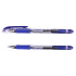 Ручка шариковая 0,7мм синяя "Piano Sagacious", на масляной основе, бело-синий полупрозрачный корпус, PIANO/PT-501-A (50)
