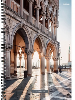 Тетрадь А4 96 клетка "Архитектурные шедевры", на гребне, Проф-Пресс/Т96-8330 (5/30)