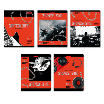 Тетрадь 48 клетка "Рок-музыка" скрепка, Светоч/48ТЕТк-007 000728 (10/60)