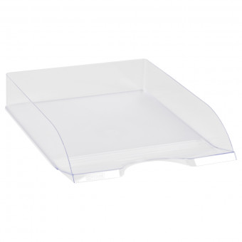 Лоток для бумаг горизонтальный "Дельта", прозрачный, СТАММ (6)