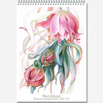 Блокнот-скетчбук А4 20л для акварели, на гребне, Полином/2718/1175247 (10) Блокнот-скетчбук А4 20л для акварели, на гребне, Полином/2718/1175247 (10)