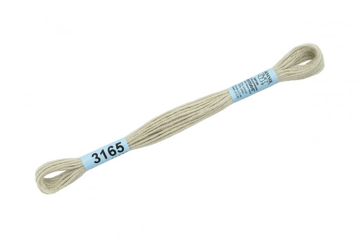 Нитки для вышивания "Gamma"    мулине  ( 3071-3172 )  100% хлопок     8 м №3165 св.серый