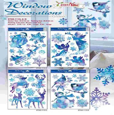 НАКЛЕЙКИ ДЕКОРАТИВНЫЕ, DARLENS «НОВЫЙ ГОД», АССОРТИ