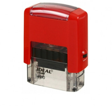 Оснастка 26×9мм для клише штампа, синий, корпус красный, 125416, IDEAL Trodat/4910 P2 К