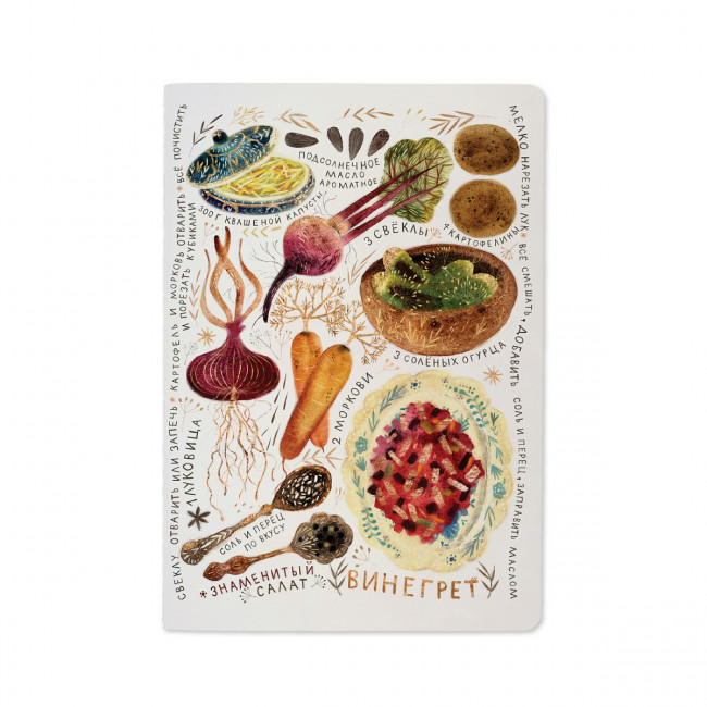 Тетрадь 40 клетка "Винегрет" сшивка, BV/7-40-001/144 (24)