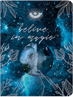 Тетрадь на кольцах "Лунная мистерия" со см. блоком 240 л. (80л. + 2 запас. блока), А5, в индивидуальной упаковке (15)