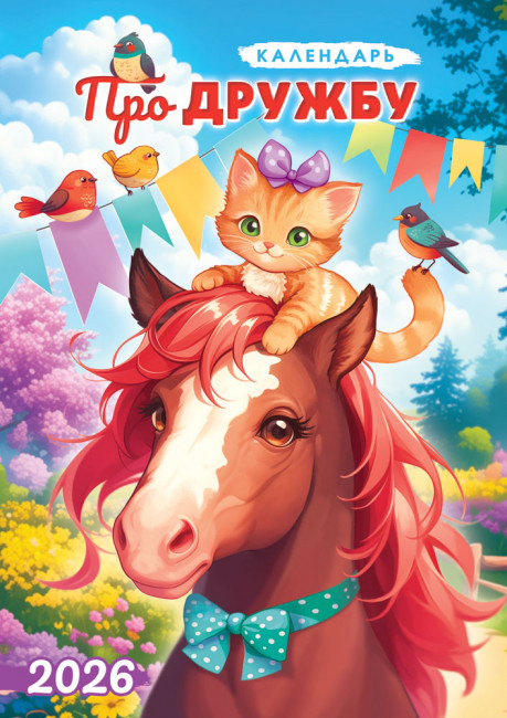 Календарь ригельный 2026г "Календарь про дружбу", РБ-26-021