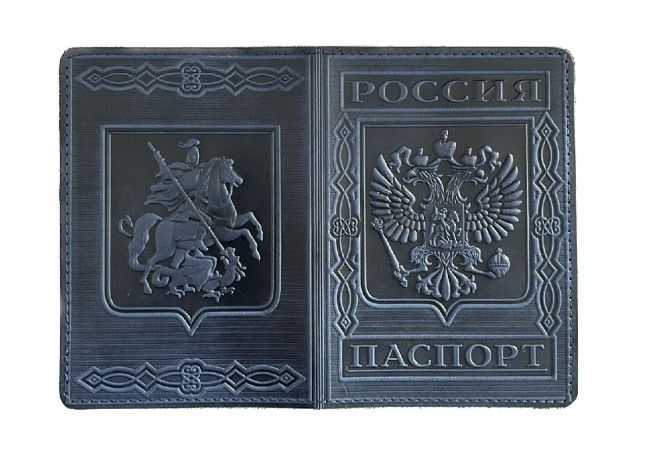 Обложка на паспорт WENZER OFFiCE, Паспорт из натур.кожи с кож.клапаном Георгий гл, синий Обложка на паспорт WENZER OFFiCE, Паспорт из натур.кожи с кож.клапаном Георгий гл, синий
