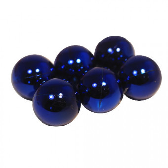 Елочное украшение d=5см шар синий, 6шт, Микрос/ч10426 Елочное украшение d=5см шар синий, 6шт, Микрос/ч10426