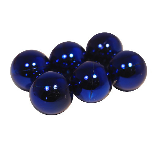 Елочное украшение d=5см шар синий, 6шт, Микрос/ч10426