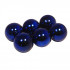 Елочное украшение d=5см шар синий, 6шт, Микрос/ч10426