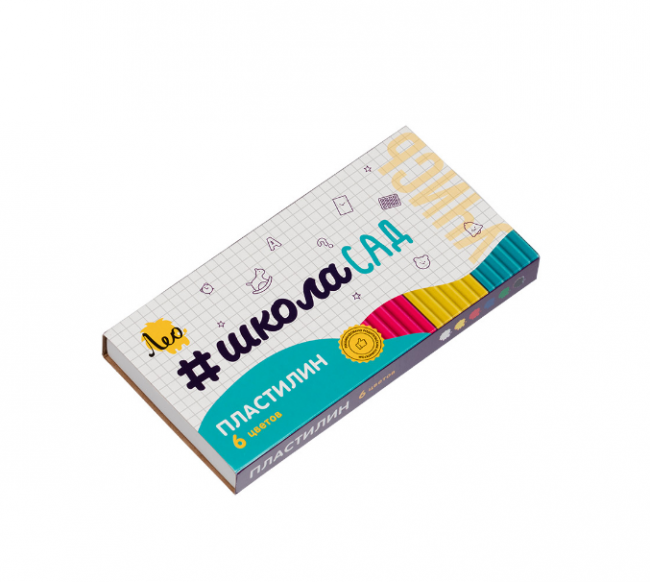 Пластилин классический 6цв 120 г "Учись" "ШколаСад", Лео/LMC-0106 Пластилин классический 6цв 120 г "Учись" "ШколаСад", Лео/LMC-0106