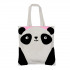 Сумка-шоппер white 'Панда" 34х36 см BV/ 16-004-01/01
