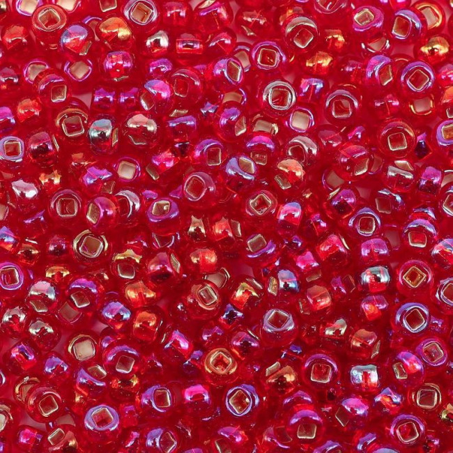 Бисер "ASMAR" размер №12, вес: 450 г, бордовый хамелеон