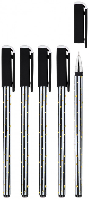 Ручка маслян. 0,50мм B&W.STRAPS серия Slim Soft синий, LOREX/LXOPSS-BW2 (24)