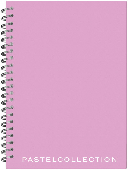 Тетрадь А5 80л клетка "Pastel Collection Pink/Purple", на гребне, Полином/3414 (20)