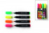 Набор текстмаркеров 4 шт, желтый,зеленый,розовый, Asmar (24)