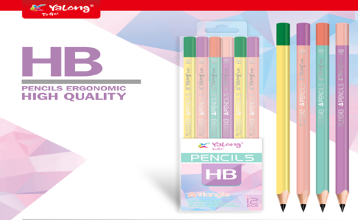 Карандаш чернографитный HB, утолщенный, без ластика, Yalong/YL211343-pvc (12) Карандаш чернографитный HB, утолщенный, без ластика, Yalong/YL211343-pvc (12)