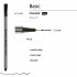 Ручка капиллярная 0.4мм зеленый "Basic. Fineliner", BV/36-0010 (24)